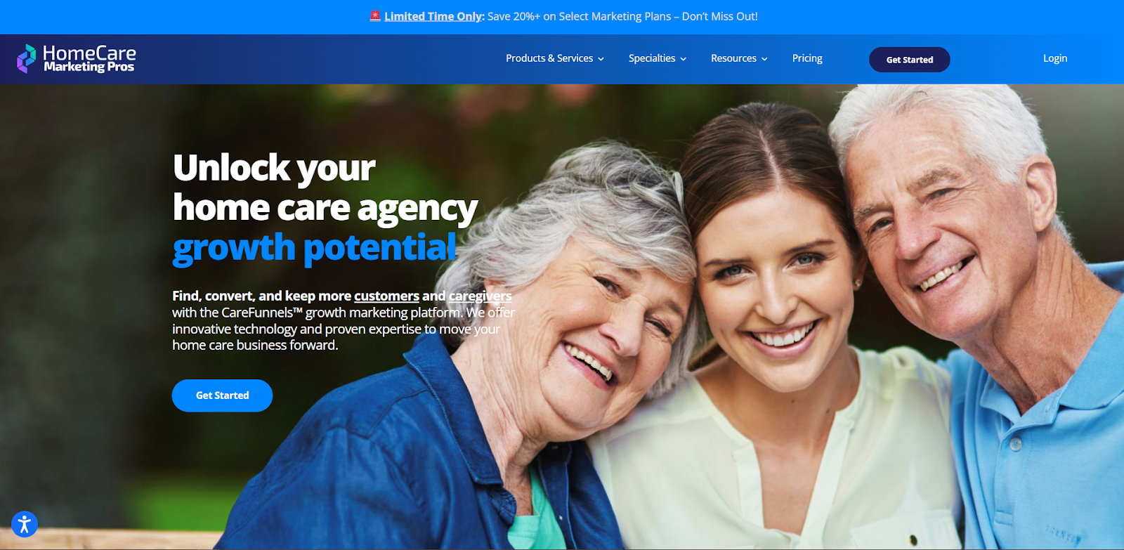 Home Care Marketing Pros Website