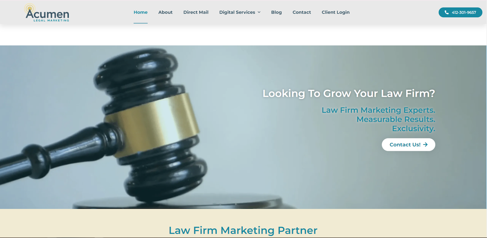 Acumen Legal Marketing Website