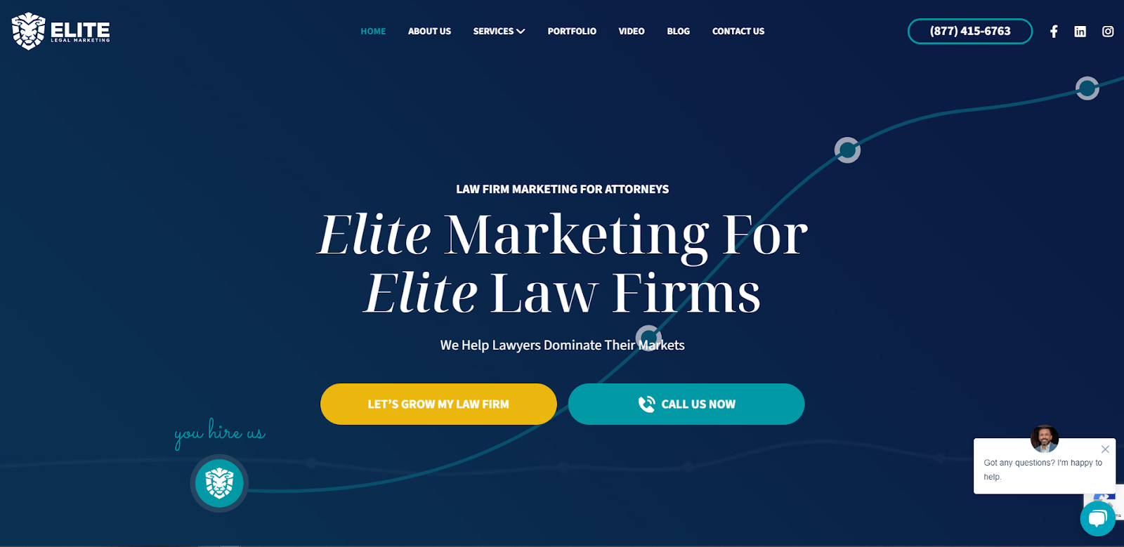 Elite Legal Marketing Website