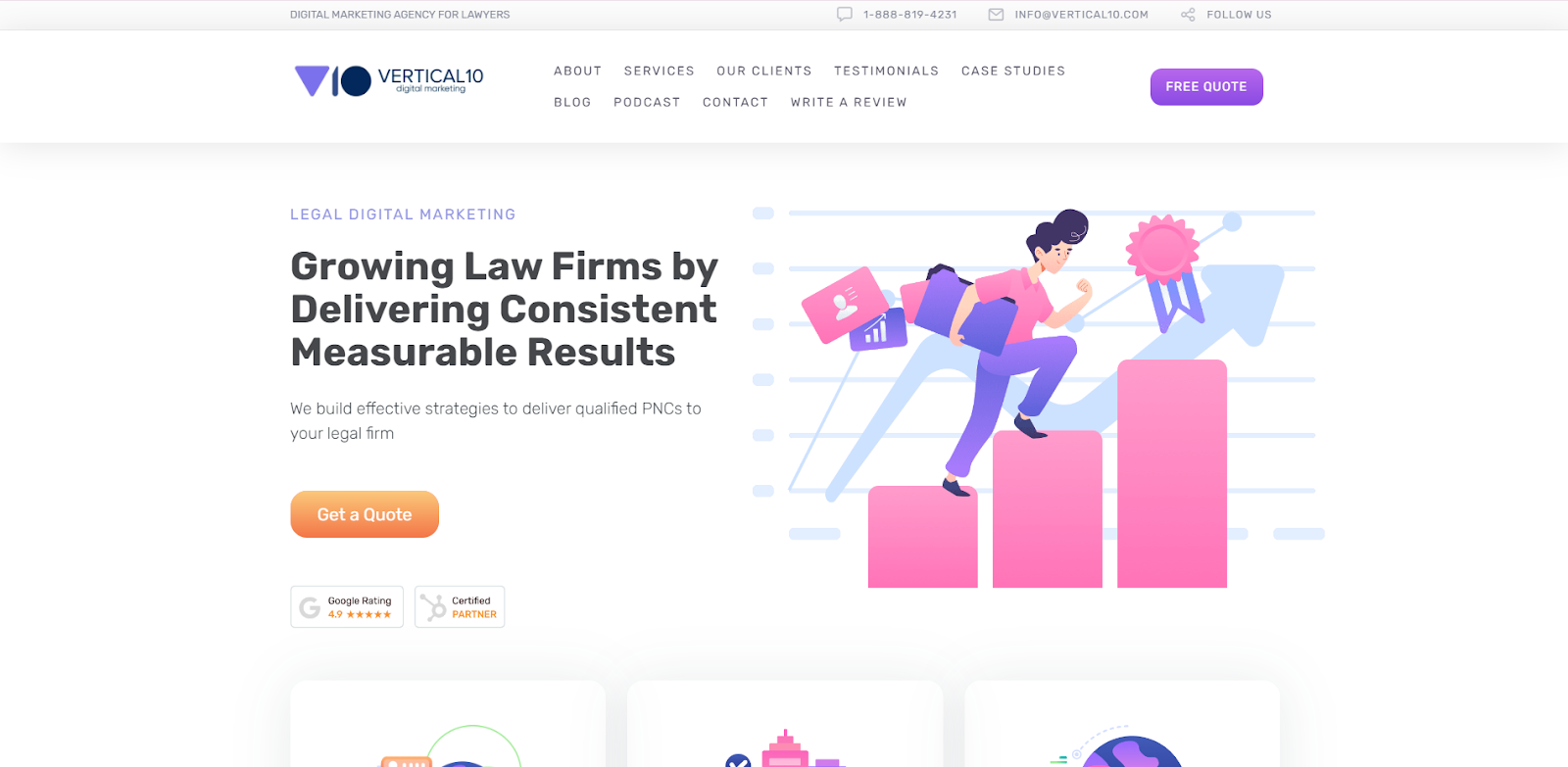 Vertical 10 Law Firm Marketing Website