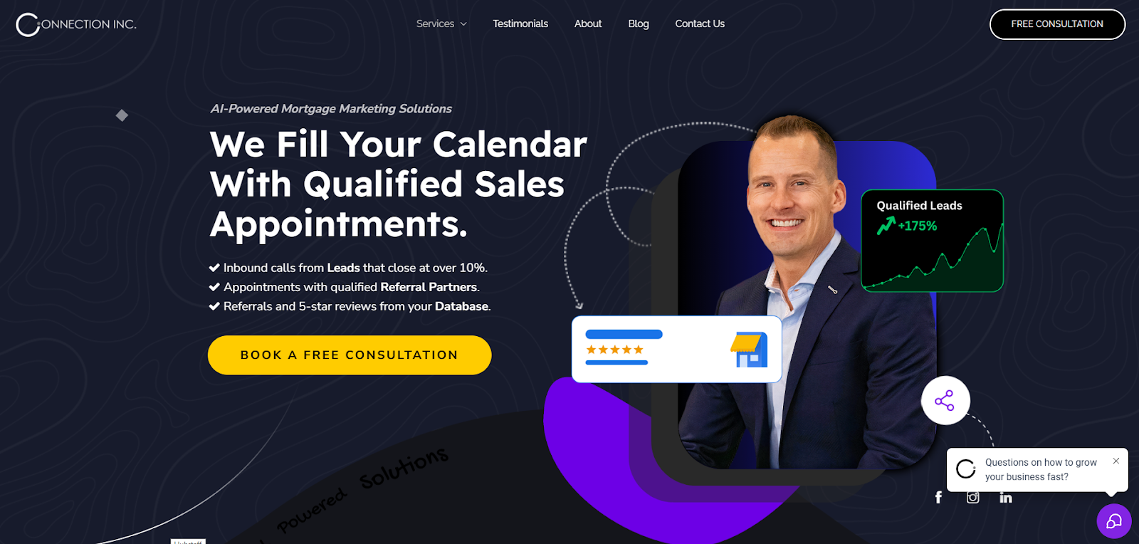 Connection Inc. – Mortgage Marketing Website