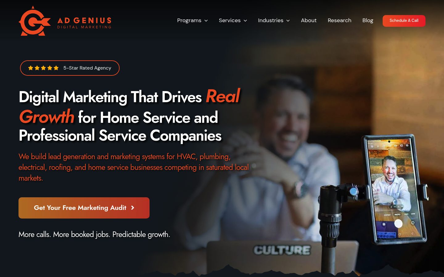 Ad Genius website preview