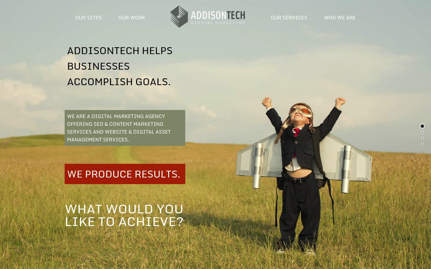 Addison Technologies website preview