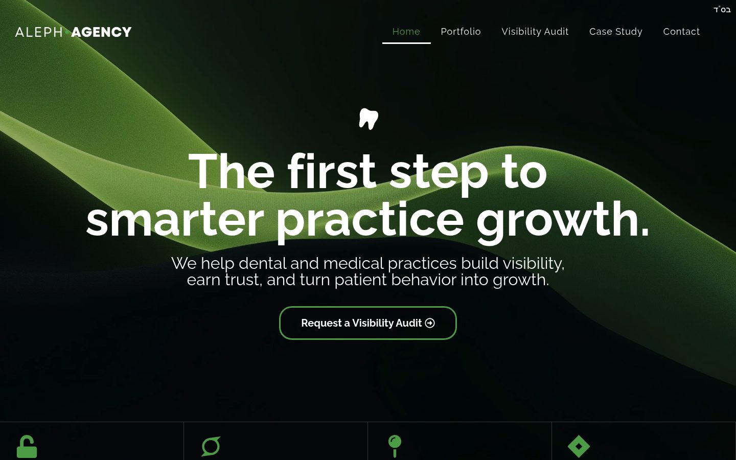 Aleph Agency website preview