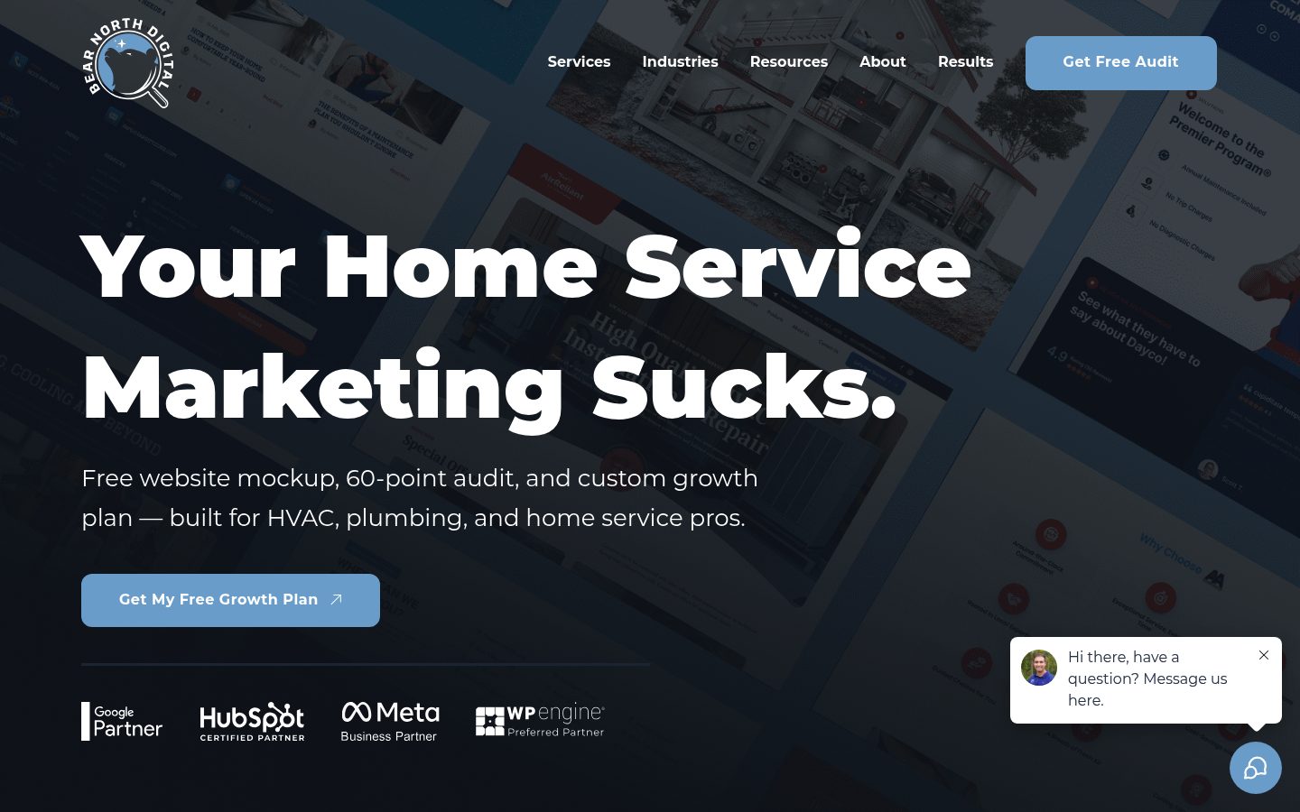 Bear North Digital website preview