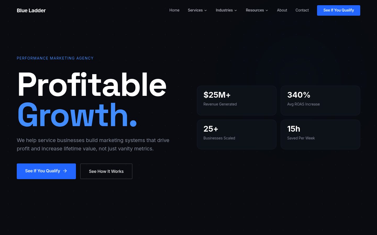 Blue Ladder Strategies LLC website preview