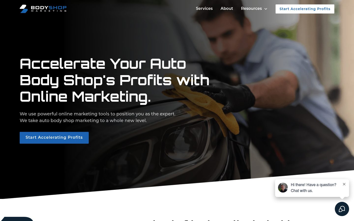 BodyShop Marketing website preview