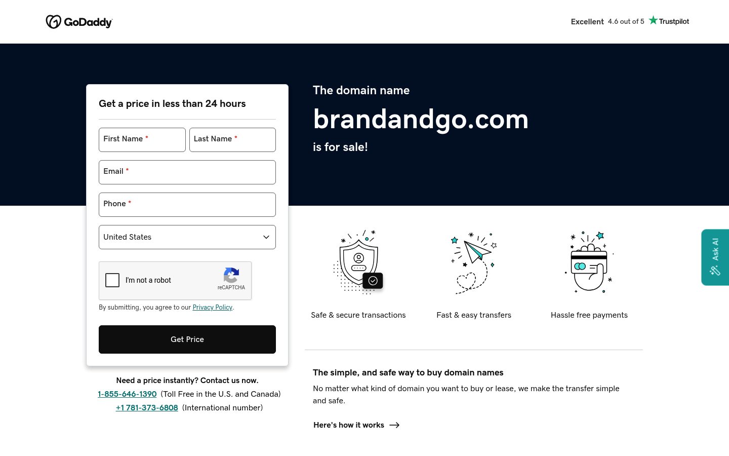 BRAND AND GO website preview