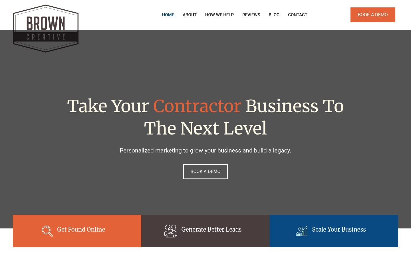 Brown Creative website preview