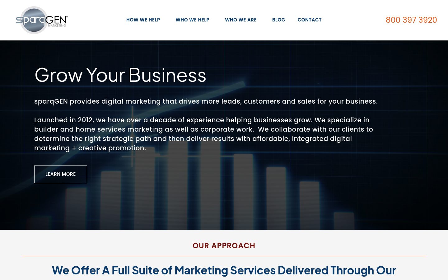 Builder Lead Marketing website preview