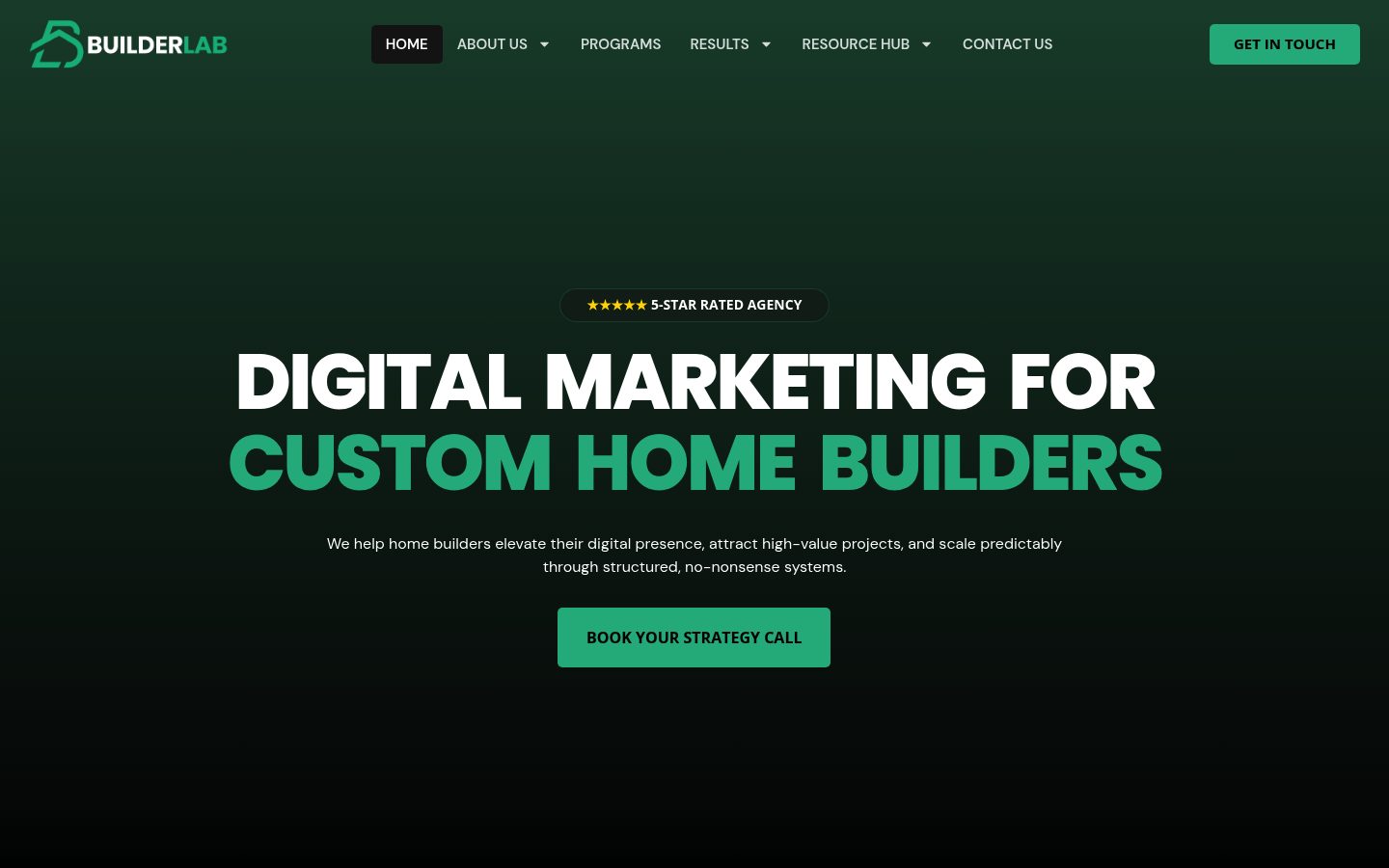 BuilderLab website preview