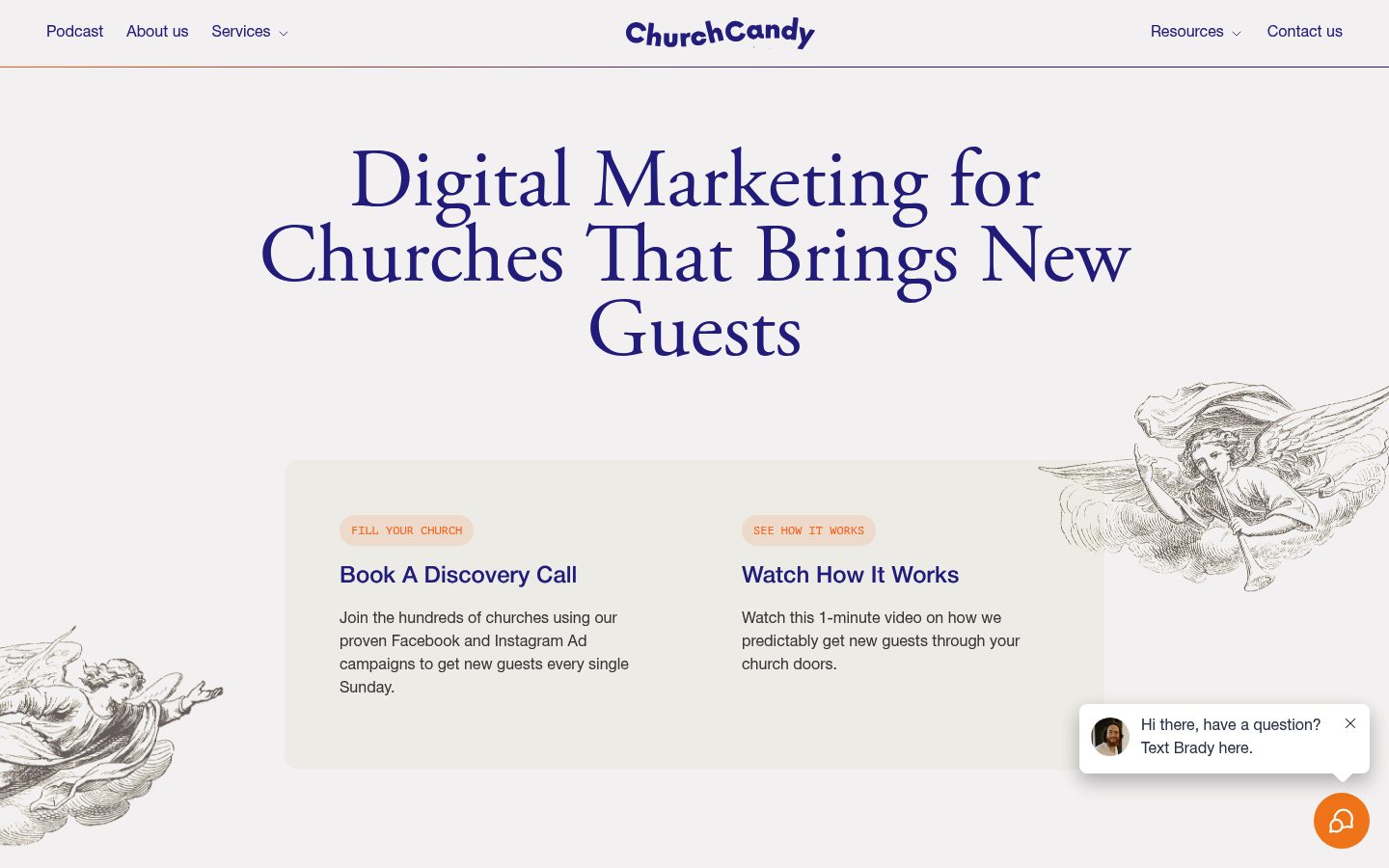 ChurchCandy Marketing website preview