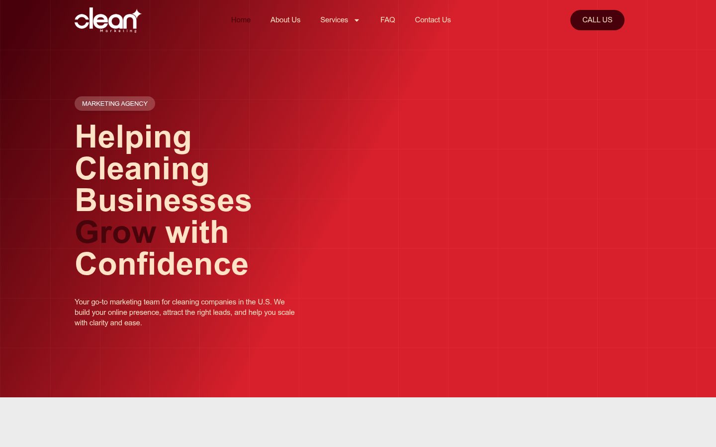 Clean Marketing website preview