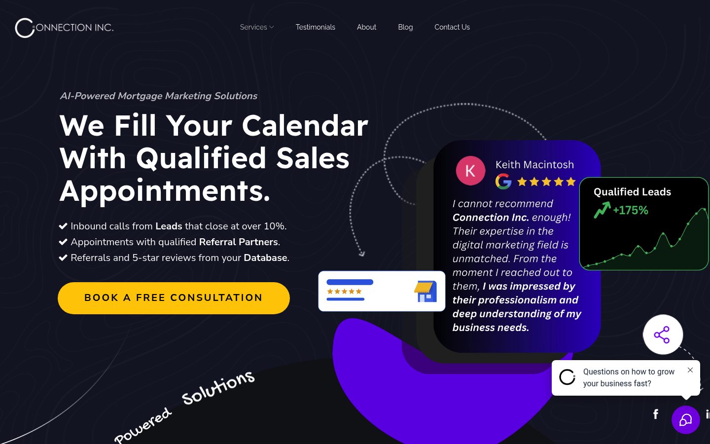 Connection Inc. website preview