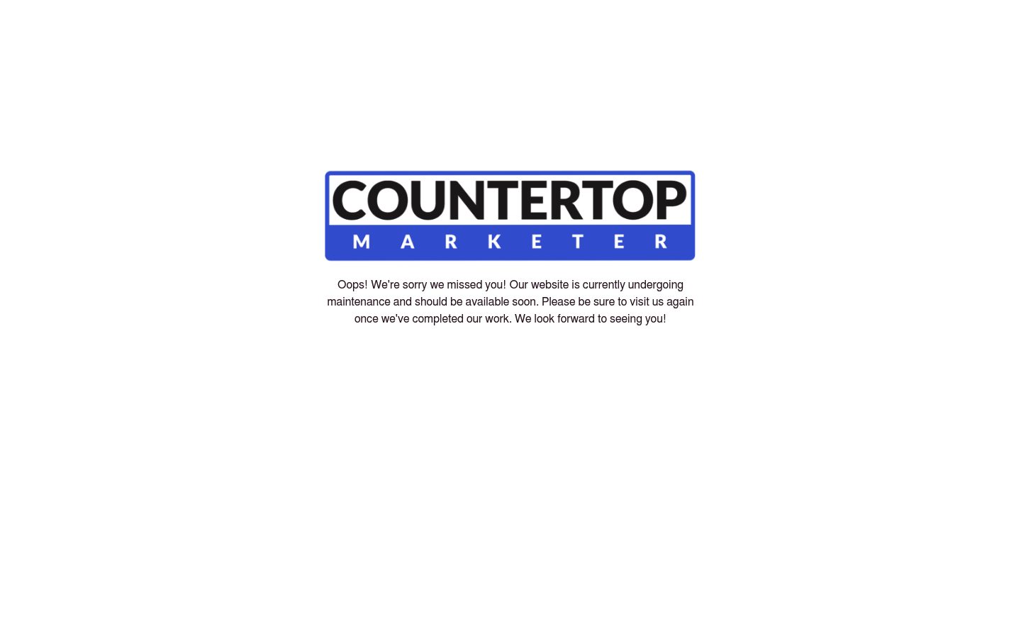 Countertop Marketer website preview