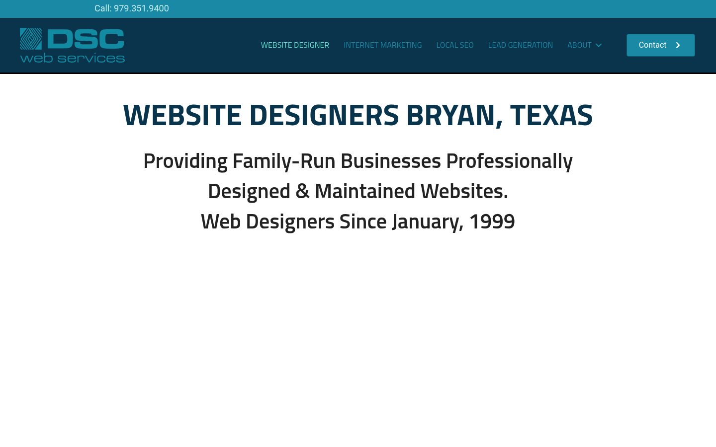 DSC Web Services website preview