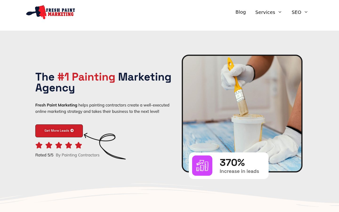 Fresh Paint Marketing website preview
