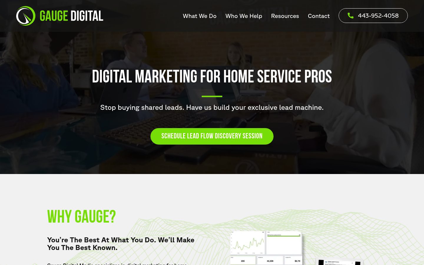 Gauge Digital Media website preview