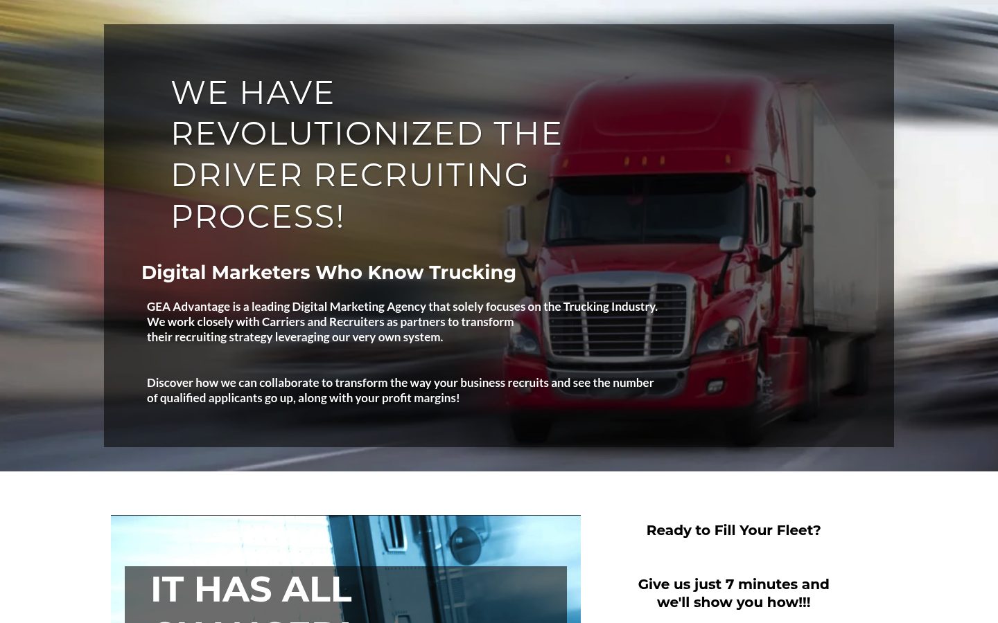 GEA Advantage website preview