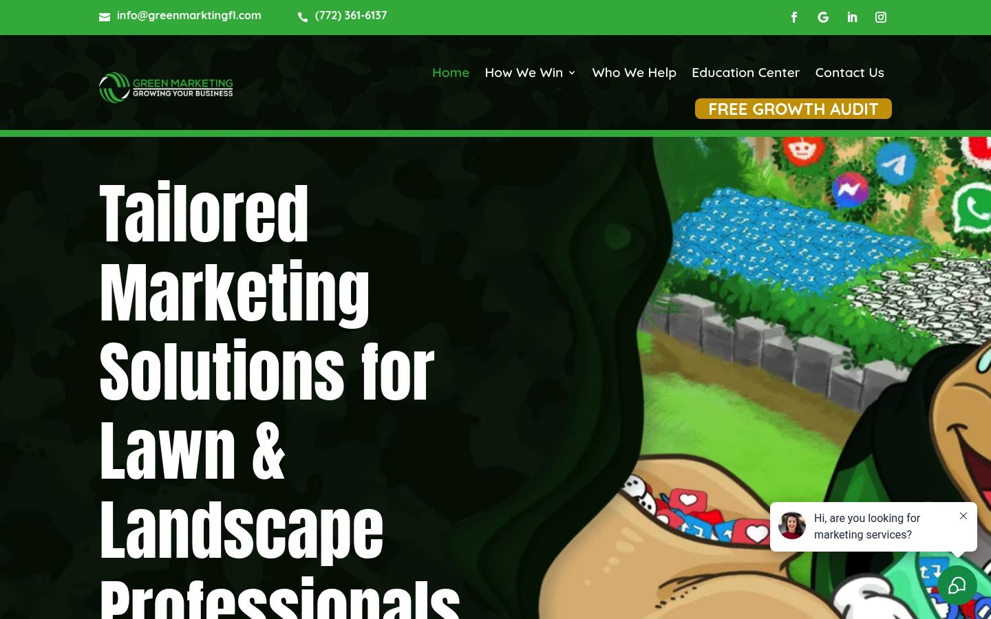 Green Marketing website preview
