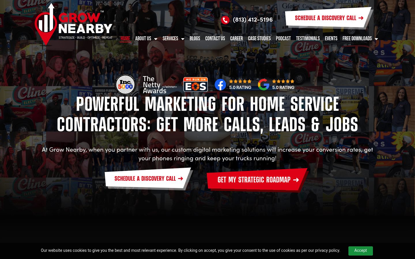 Grow Nearby website preview