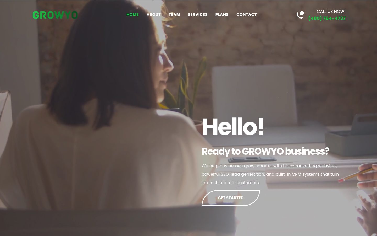 Grow Yo website preview
