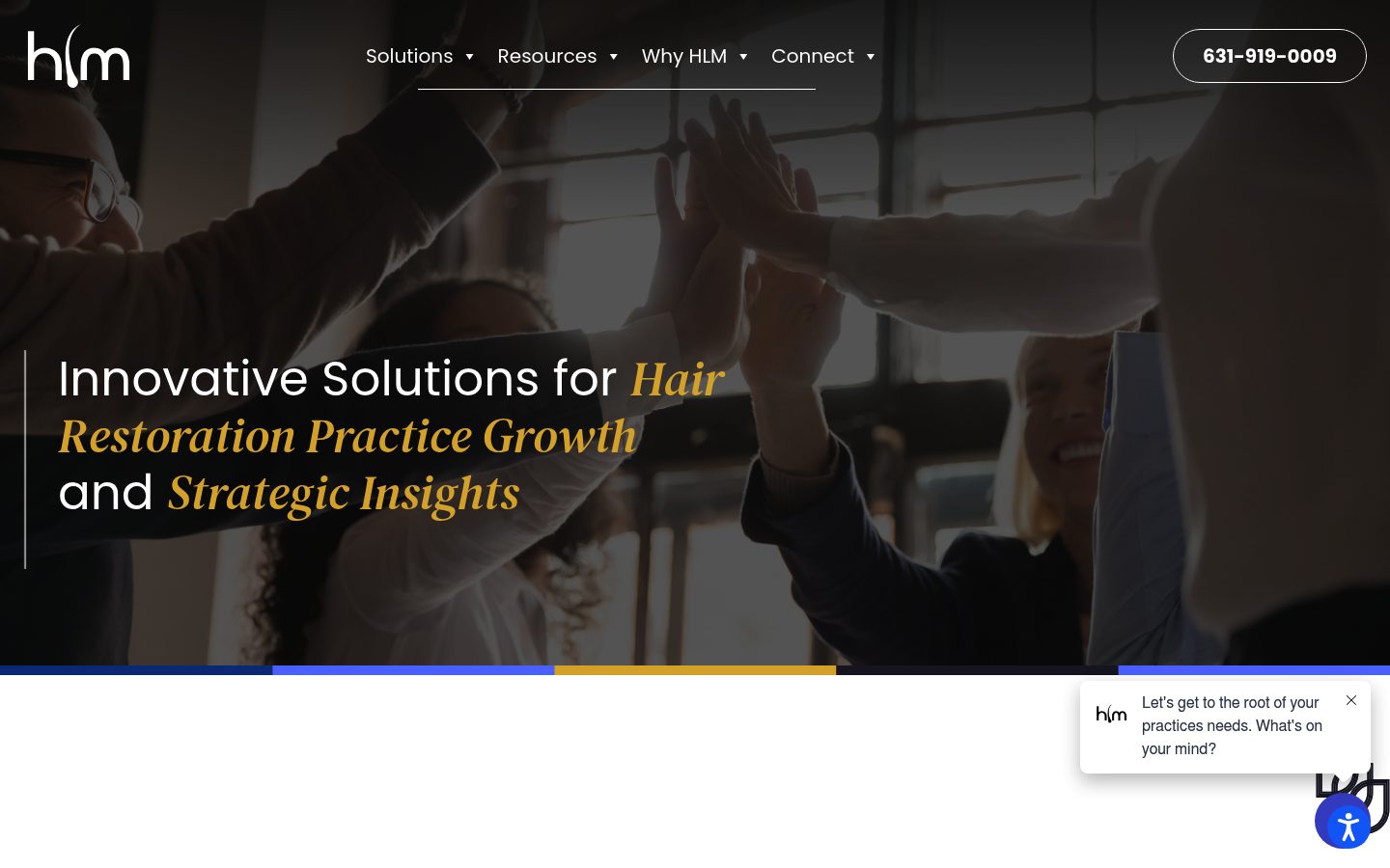 Hair Loss Marketing website preview