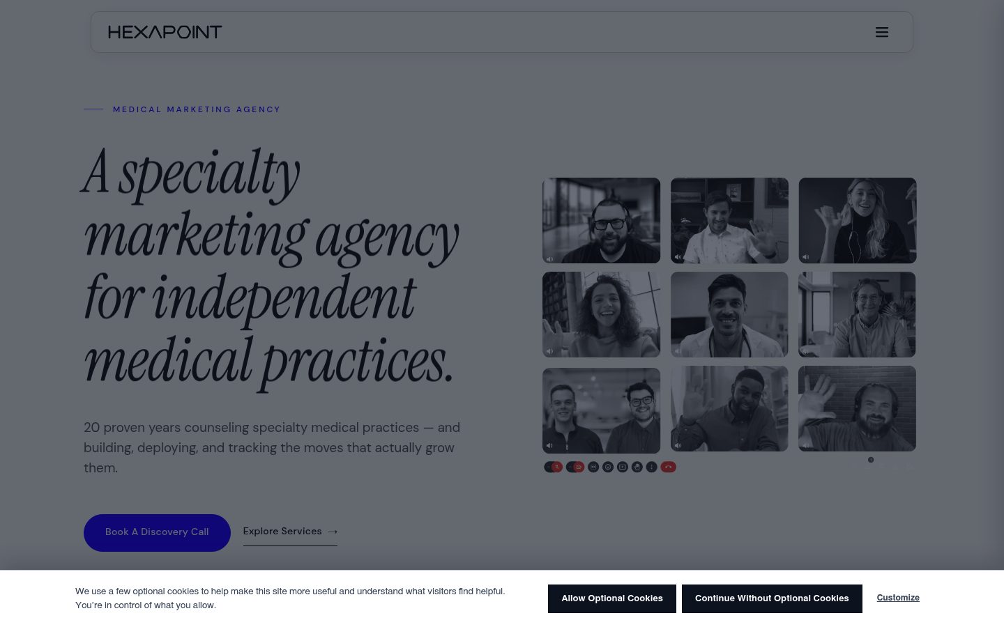 Hexapoint website preview