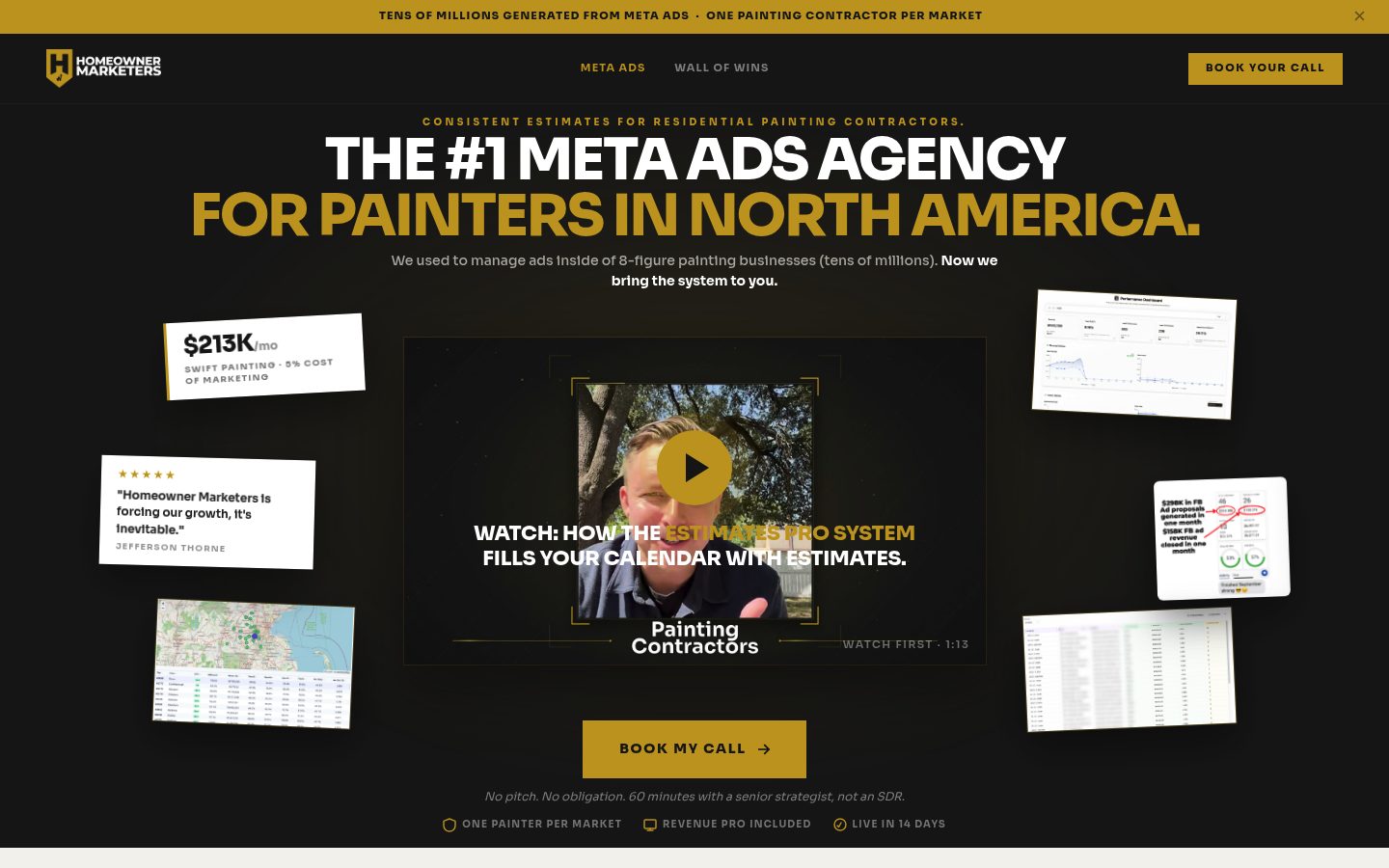 Homeowner Marketers website preview