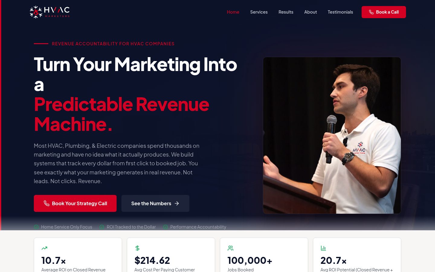 HVAC-Marketers website preview