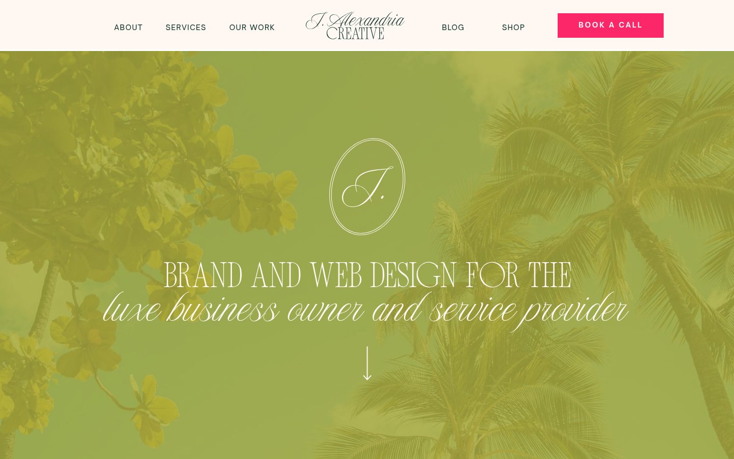 J. Alexandria Creative website preview