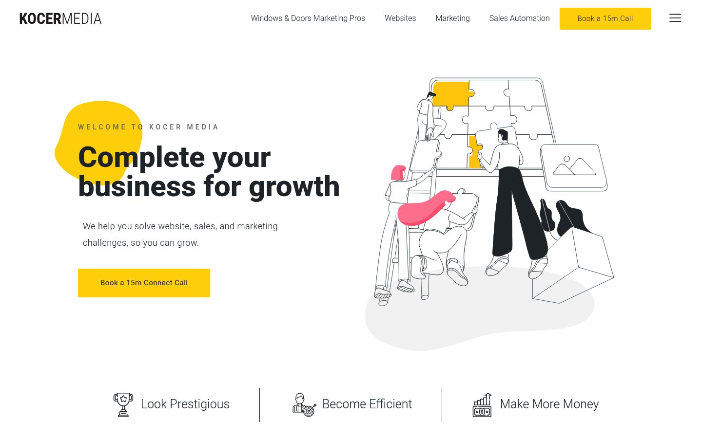 Kocer Media website preview