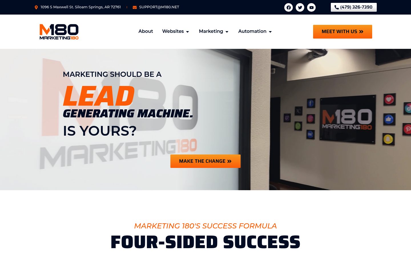 Lawn Care Marketing Mechanic website preview