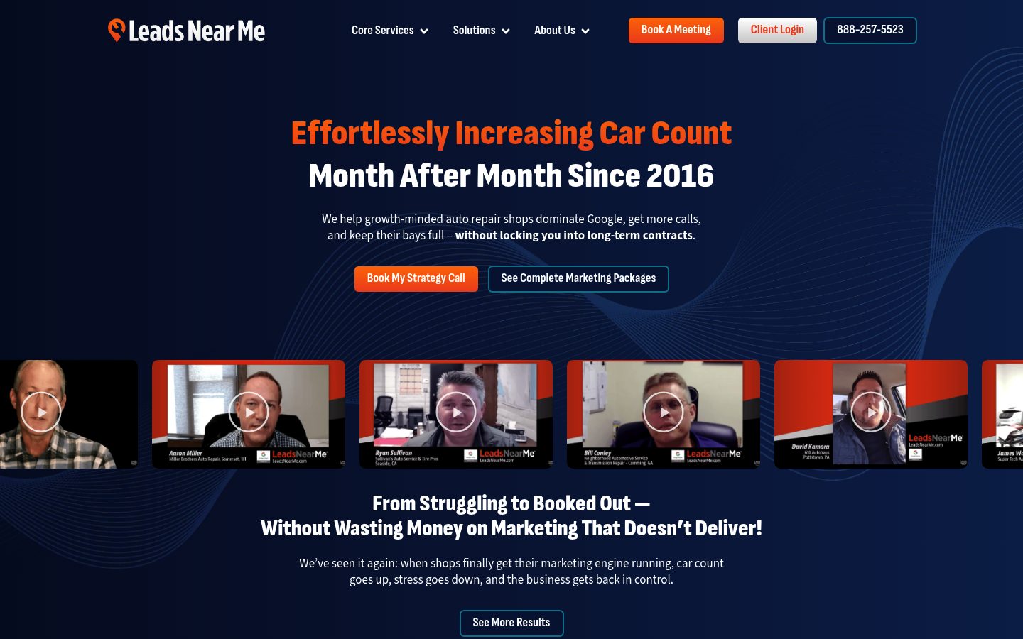 Leads Near Me website preview