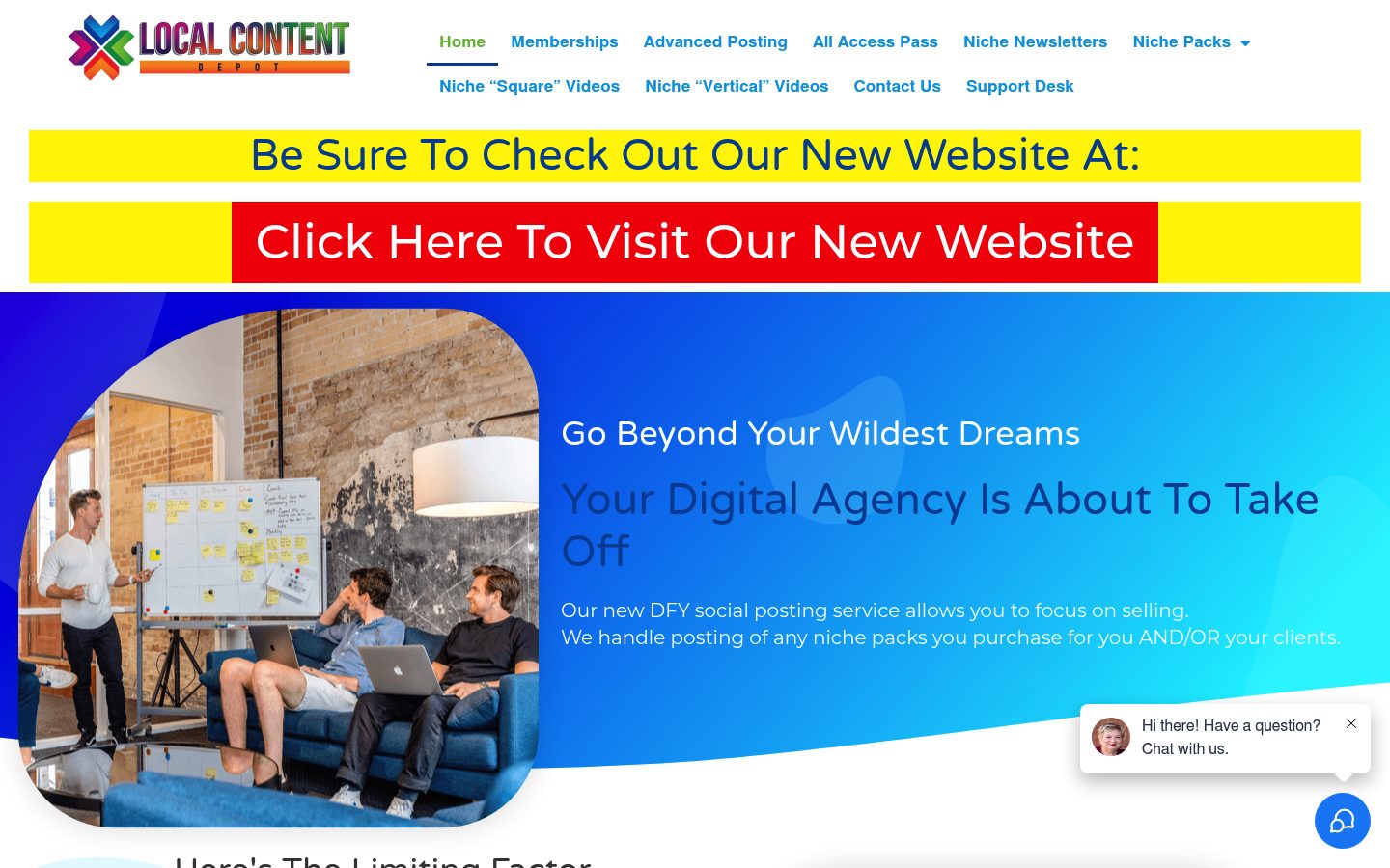 Local Content Depot website preview