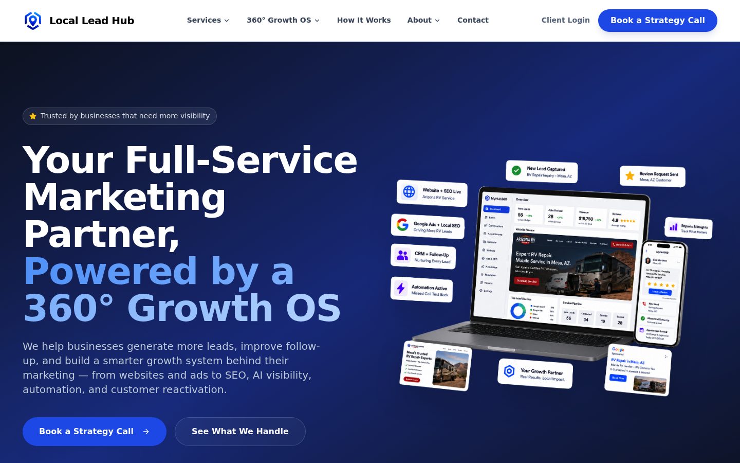 Local Lead Hub website preview