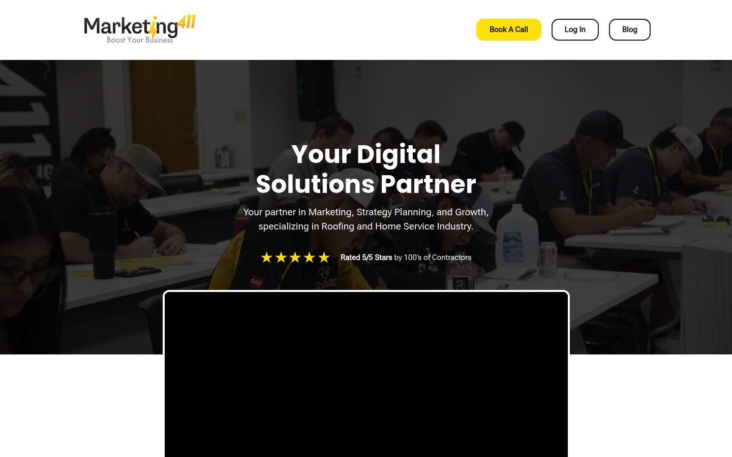 Marketing 411 website preview