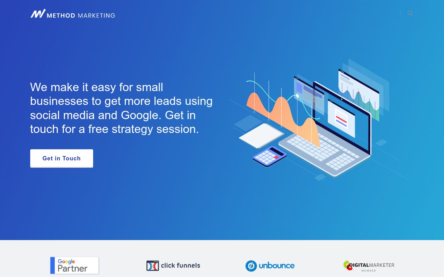 Method Marketing website preview