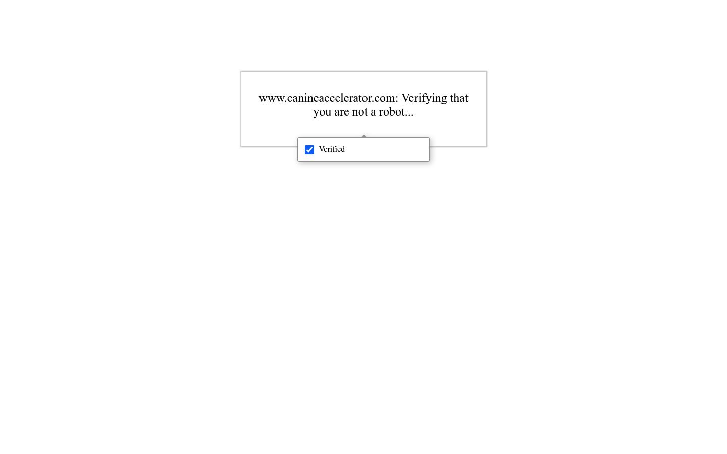 Canine Accelerator website preview