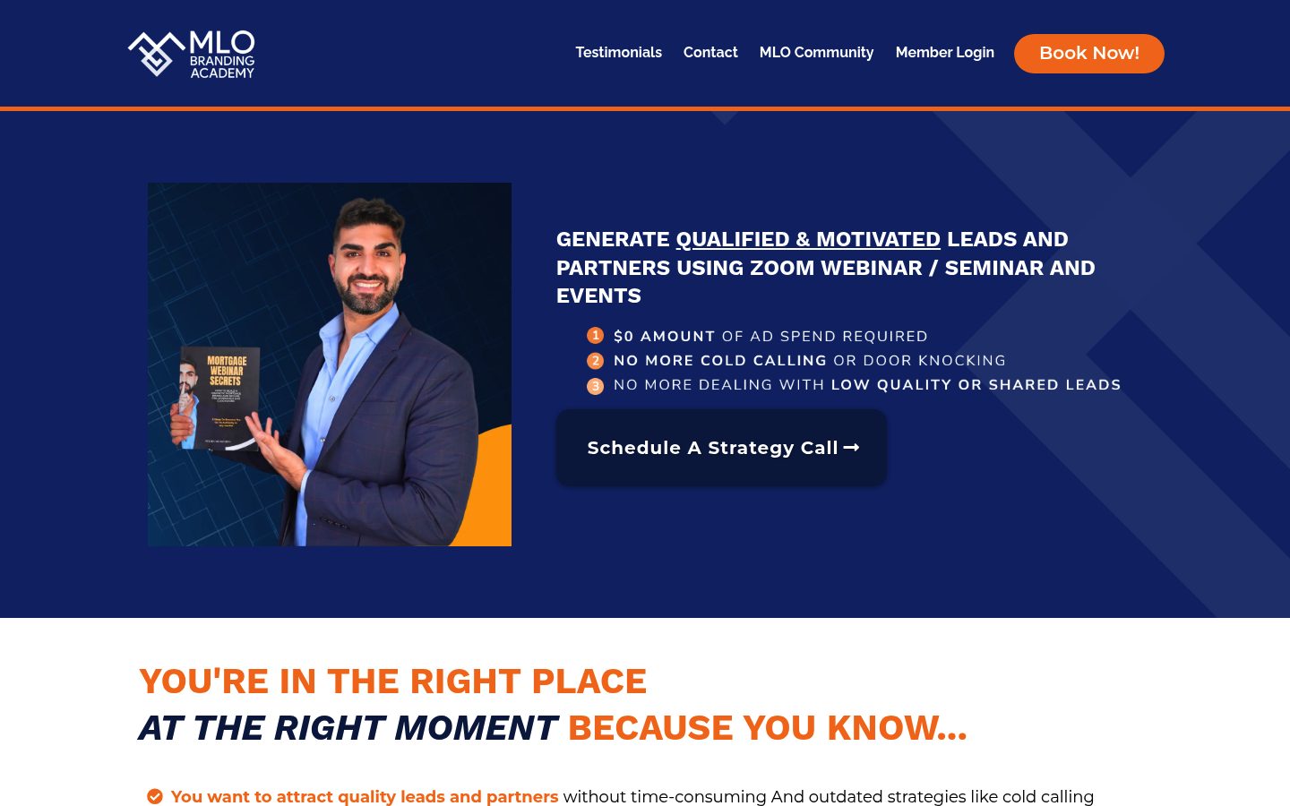 MLO Branding Academy website preview