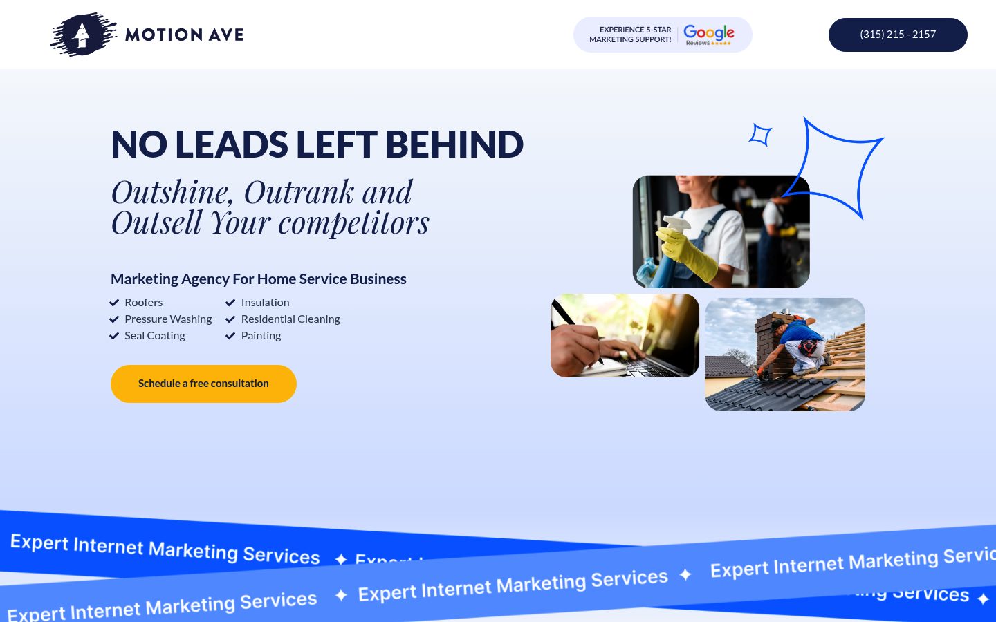 Motion Ave website preview