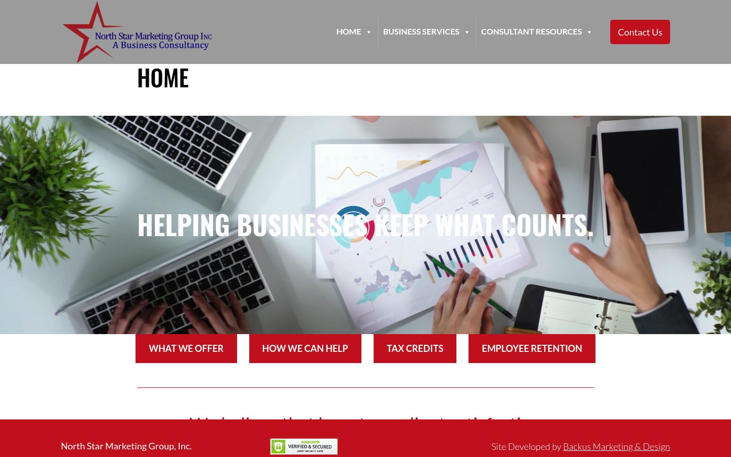 North Star Marketing Group website preview