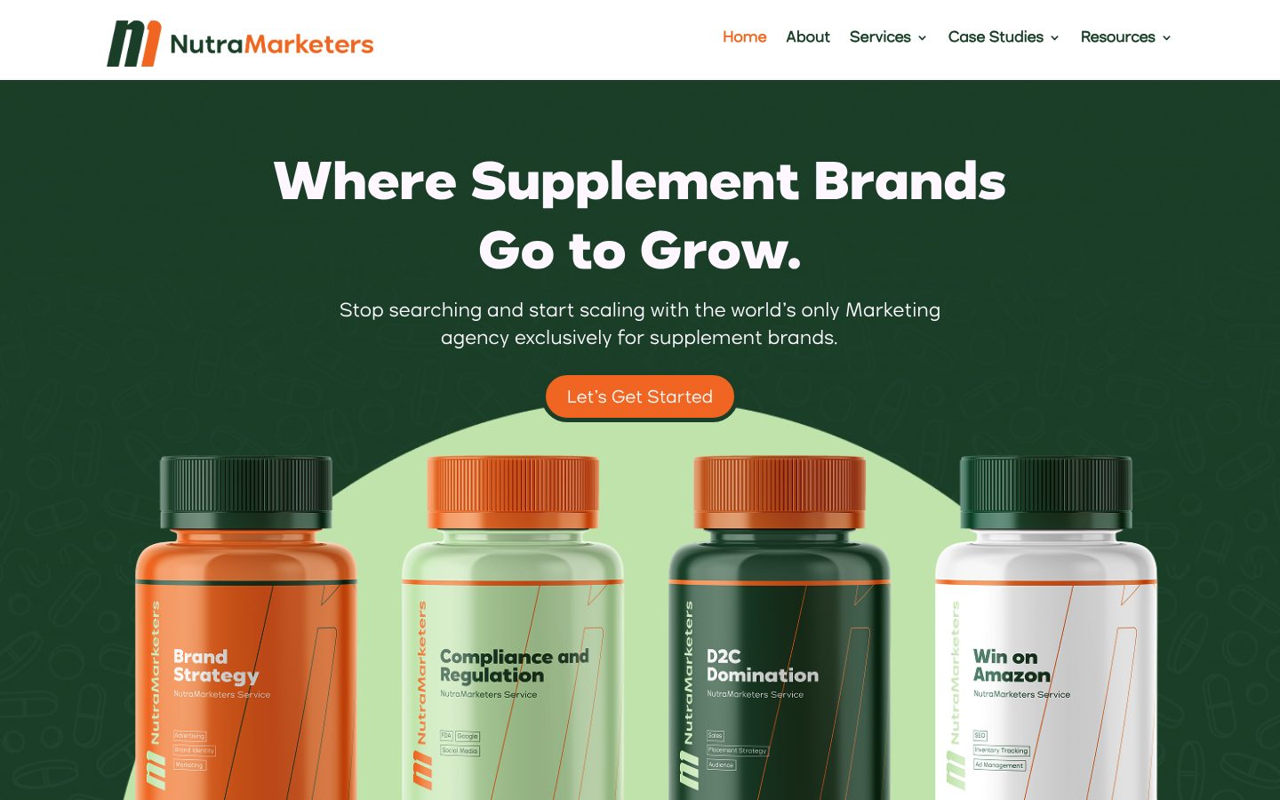 NutraMarketers website preview
