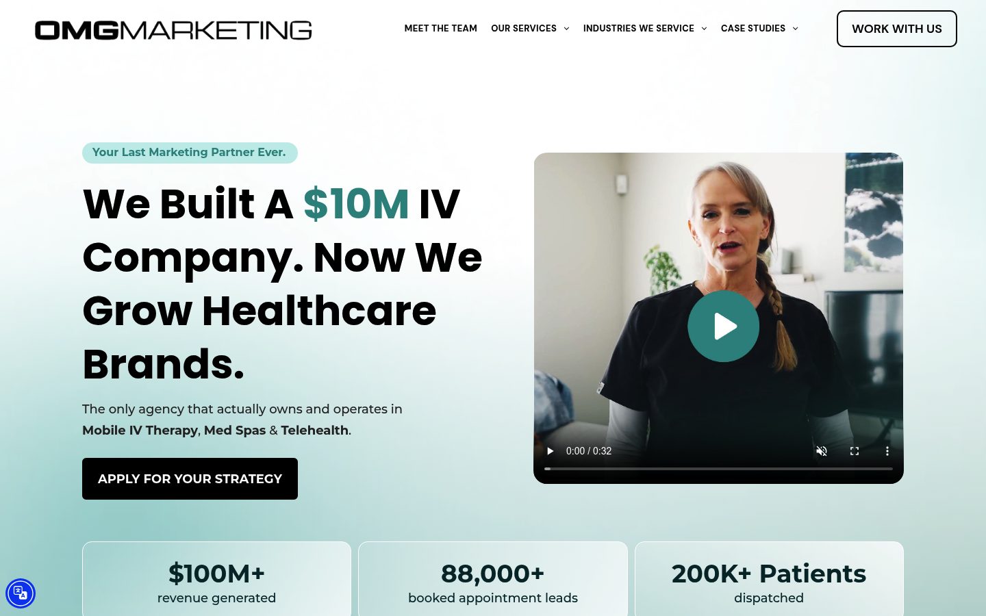 OMG Marketing website preview