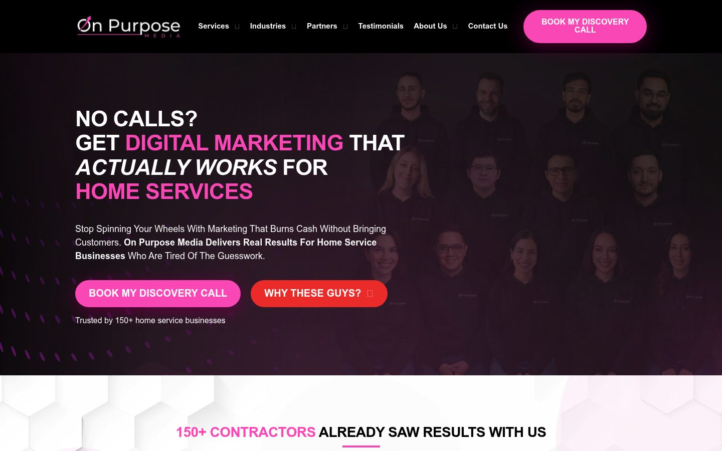 On Purpose Media website preview