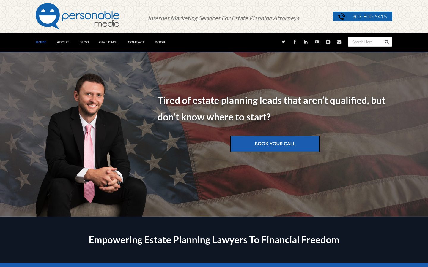 Personable Media website preview