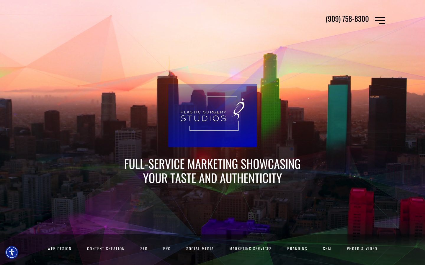 Plastic Surgery Studios website preview