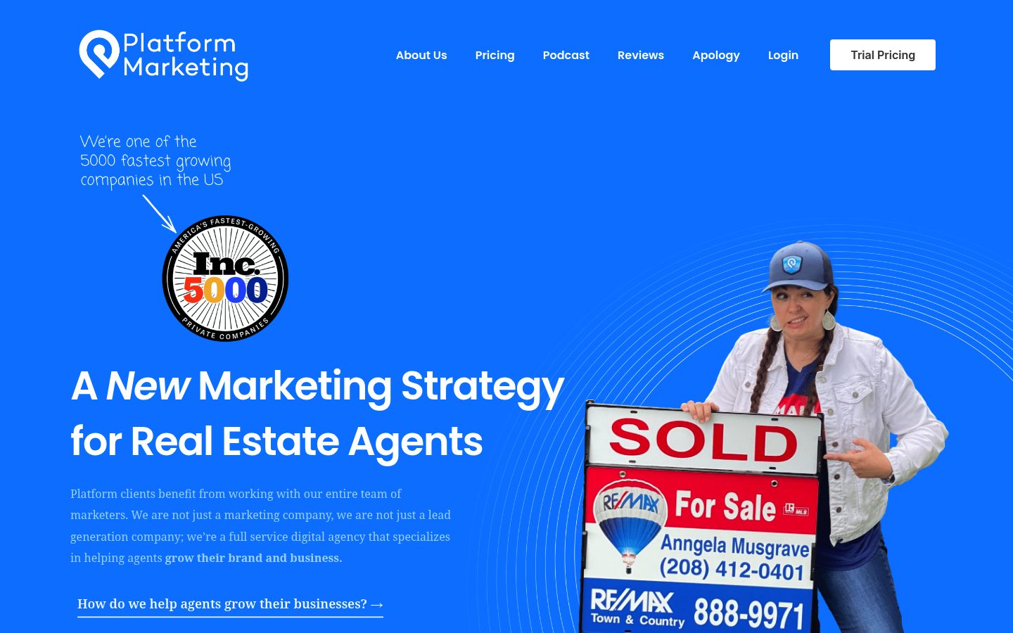 Platform website preview