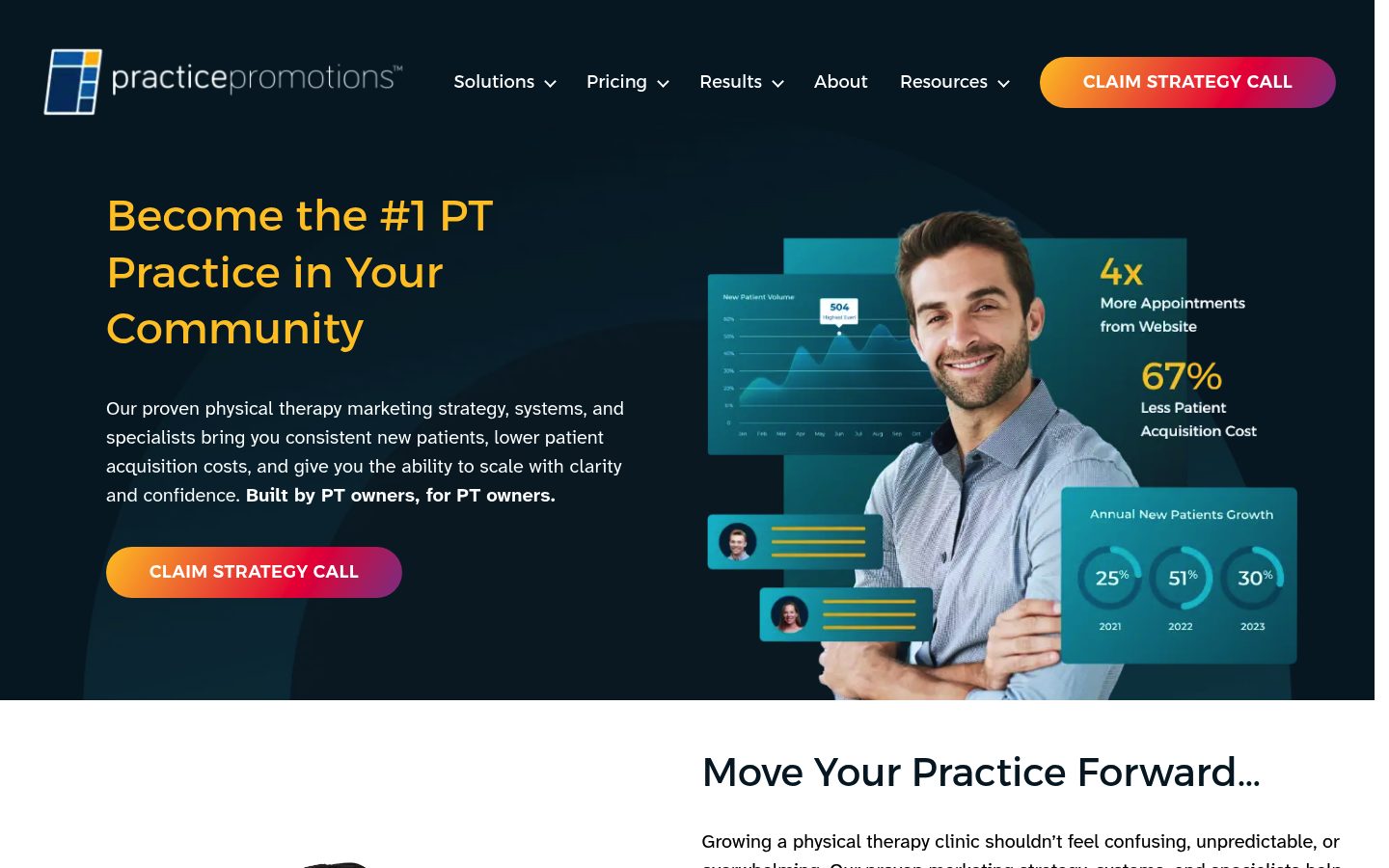 Practice Promotions website preview