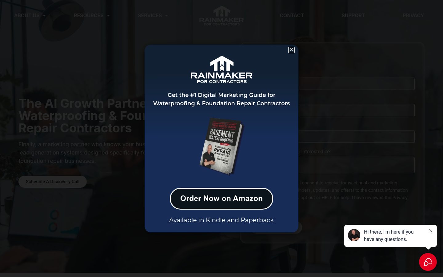 Rainmaker Internet Marketing website preview
